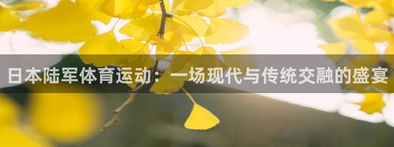 3377体育app登录入口：日本陆军体育运动：一场现代与传统交融的盛宴