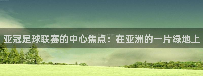  亚冠足球联赛的中心焦点：在亚洲的一片绿地上